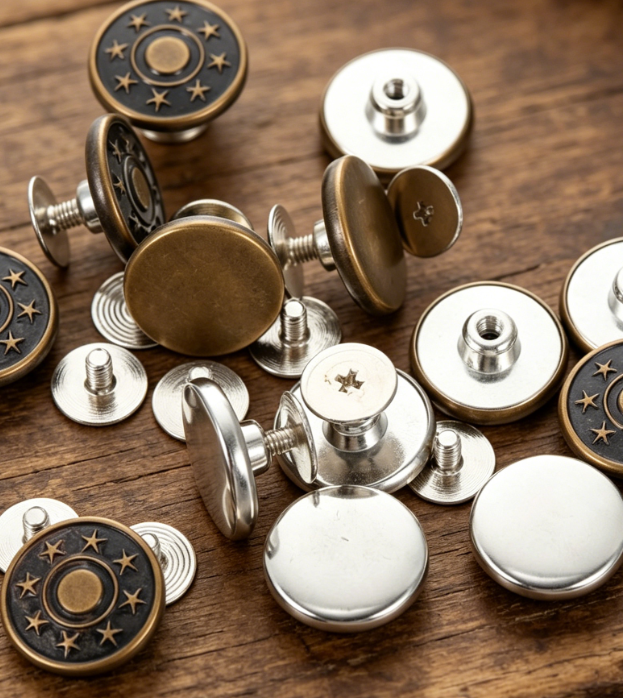 15 Pieces No Sew Detachable Metal Waist Buttons, Practical Seamless Fastener Clips for Pants Skirts Jackets