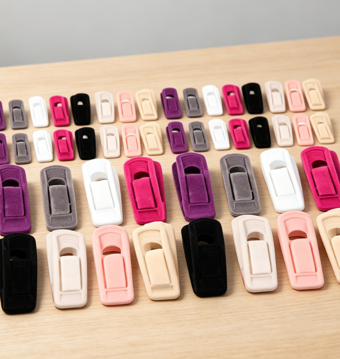 40 Pieces Non Slip Household Hanger Clips, Seamless Space Saving Clips for Neat Wardrobe Storage