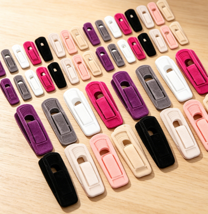 40 Pieces Non Slip Household Hanger Clips, Seamless Space Saving Clips for Neat Wardrobe Storage - Image 2