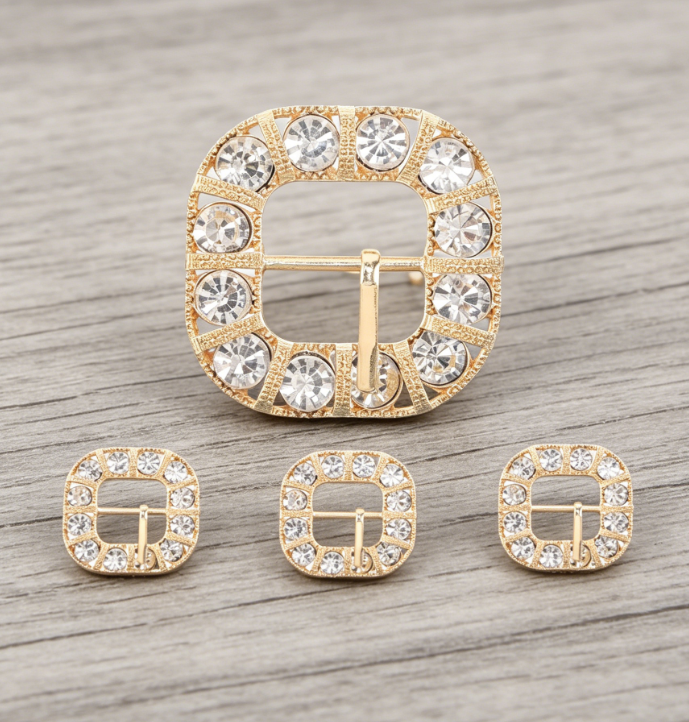 4 Pieces Alloy Adjustable Clothing Slide Buckles, Practical Waist Adjust Accessories for Pants Dresses Shirts