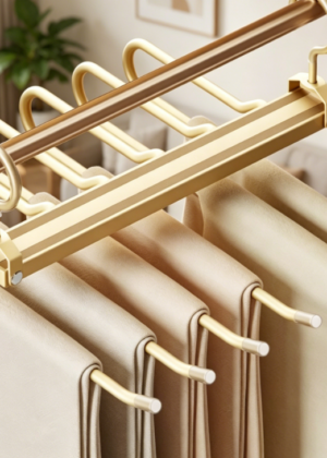 60 in 1 Trouser Hangers Multi Layer Aluminium Alloy Pants Storage Rack 360 Rotatable Foldable Pants Hangers