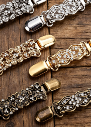 6 Pieces Clothing Cinch Clips, Vintage Style Waist and Dress Tightening Clips for Daily Outfits