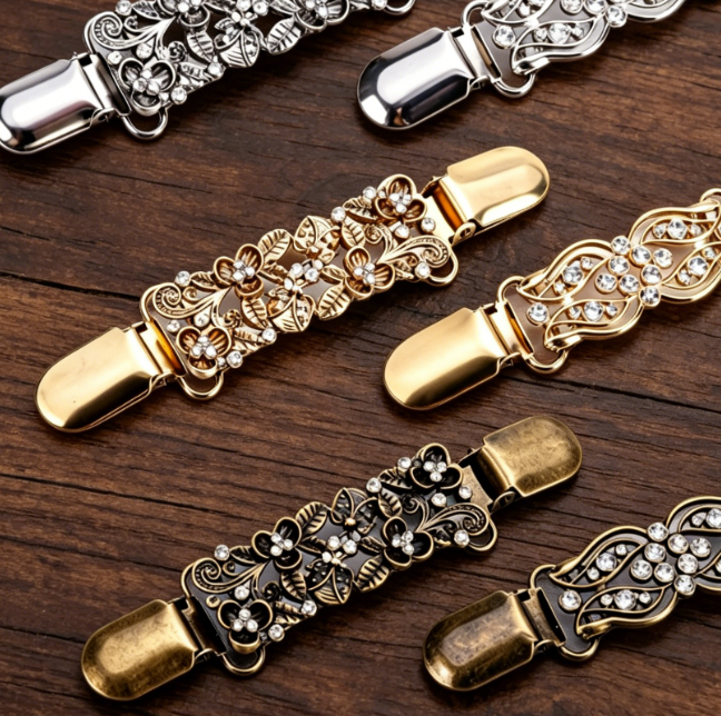 6 Pieces Clothing Cinch Clips, Vintage Style Waist and Dress Tightening Clips for Daily Outfits - Image 2